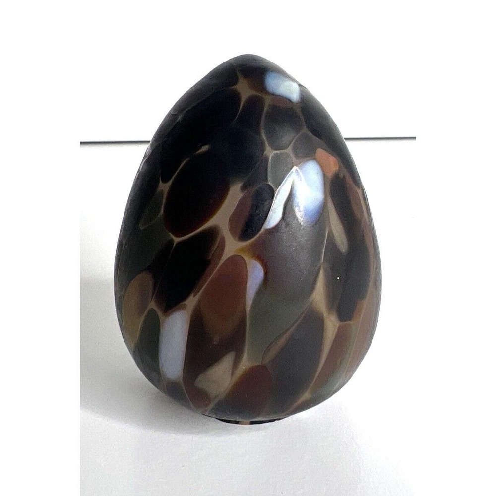 Kosta Boda Glass Egg Sculpture Vintage 1970's Sweden 2.5" Tall